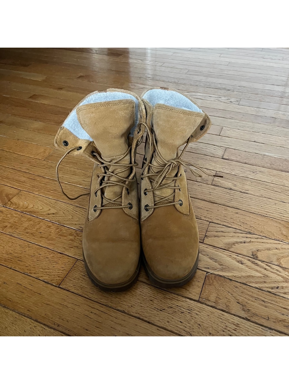 Timberland Fold-Down Shearling Suede Boots - Picture 6 of 10
